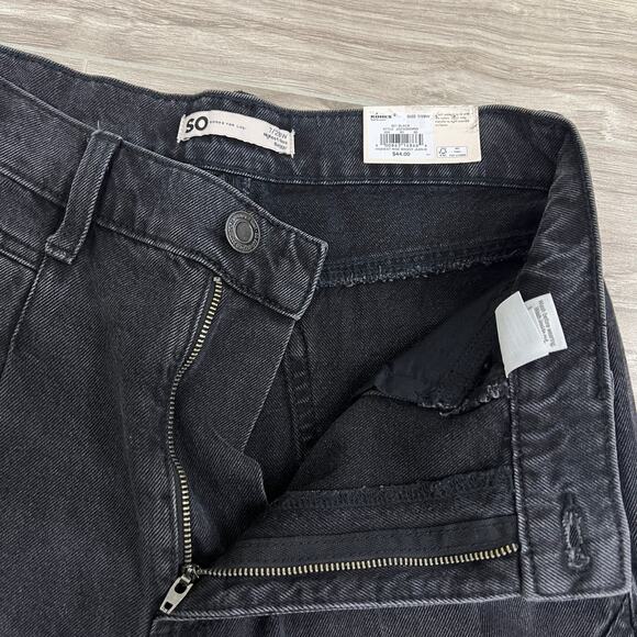 So Good for Life Highest Rise Baggy Black Tapered Leg Jeans Size 7/28 - Picture 7 of 11